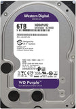 WD Purple 6TB Surveillance Hard Drive WD60PURZ 5400 RPM Class, SATA 6 Gb/s, 128 MB Cache, 3.5" -