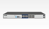 D-Link 16 port Gigabit ( 16 poe - 150 watts ) Long Range 250m PoE+ & 2 SFP ports Smart Switch / DGS-F1210-18PS-E