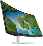 Dell S3221QS 32 Inch Curved 4K UHD, VA Ultra-Thin Bezel Monitor, AMD FreeSync, HDMI, DisplayPort, Built in Speakers, VESA Certified, Silver, Latest Edition