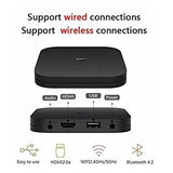 Mi Box S, Smart TV Box, Intelligent 4K Ultra HD Media Player, work with Projector, TVs & Mobile Phones, powered by Android 8.1, - International Version- Black