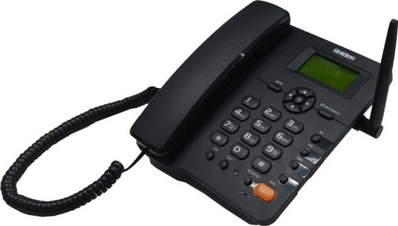 Uniden FWP001 2G GSM Fixed Speaker Wired Phone, Black