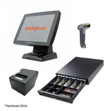 EasyPos EPPS204 Touch Screen POS System Bundle (Capacitive Touch POS + Printer + Cash Drawer + MSR + VFD + Barcode Scanner)