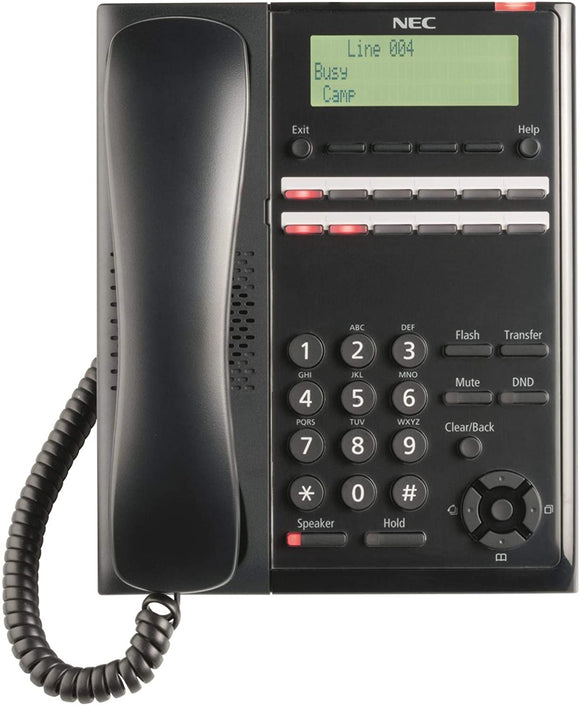 NEC SL2100 IP7WW-12TXH-A1 12 Keys Digital MLT Phone, BE116513, Black