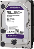 WD Purple 2TB Surveillance Hard Drive WD20PURZ 5400 RPM Class, SATA 6 Gb/s, 64 MB Cache, 3.5" -