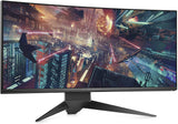 Dell - Alienware 1900R 34.1", Curved Gaming Monitor LED-Lit, WQHD 3440 x 1440p Resolution, 4ms 120Hz Overclocked Refresh Rate, NVIDIA G-Sync, 21:9 Aspect Ratio, HDMI, Display Port, 4x USB 3.0, AW3418DW