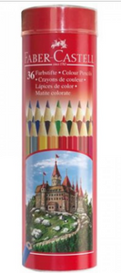 FABER-CASTELL Round Tin Color Redline Pencil