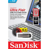 SANDISK 1126	SDCZ73-G46 ULTRA FLAIR USB 3.0 Flash Drive - 16GB | 32GB | 64GB | 128GB