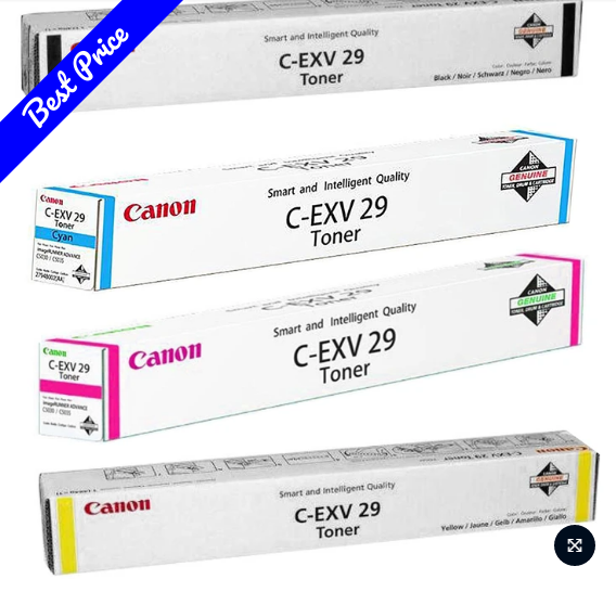 Canon C-EXV-29 Toner Cartridge / Colors: (Black | Yellow | Cyan | Magenta)