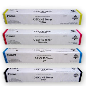 Canon C-EXV-49 Toner Cartridge / Color: (Black | Yellow | Cyan | Magenta)